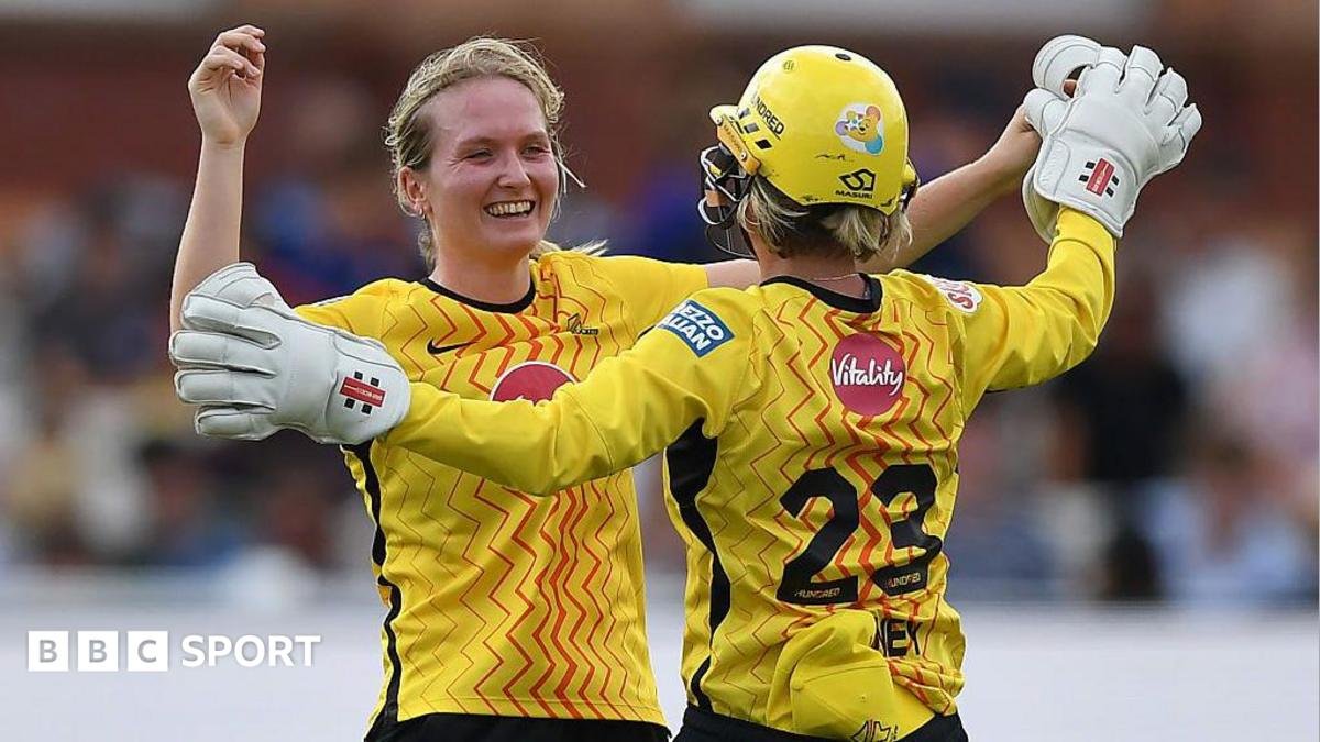The Hundred final: Trent Rockets bowl Sunrisers Leeds out for 91 to win women’s competition