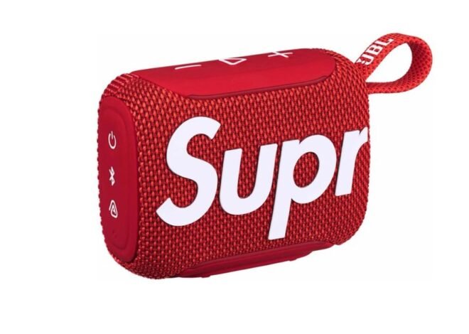 Supreme put its box logo on JBL’s tiny speakers, because just red wasn’t enough