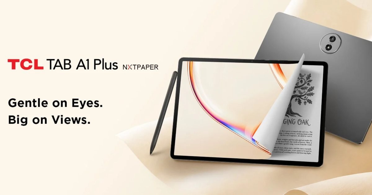 TCL just refreshed the Tab A1 Plus with its NXTPAPER tech and a bigger battery