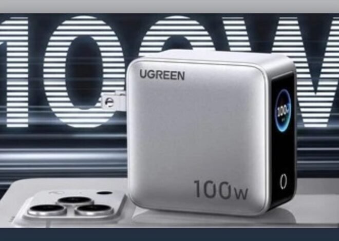 Ugreen’s latest travel adapter packs 100W, four ports, and a screen into one charger