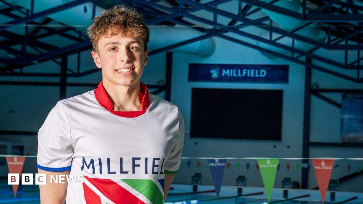 A-level results wait as Jersey swimmer Nowacki wins gold