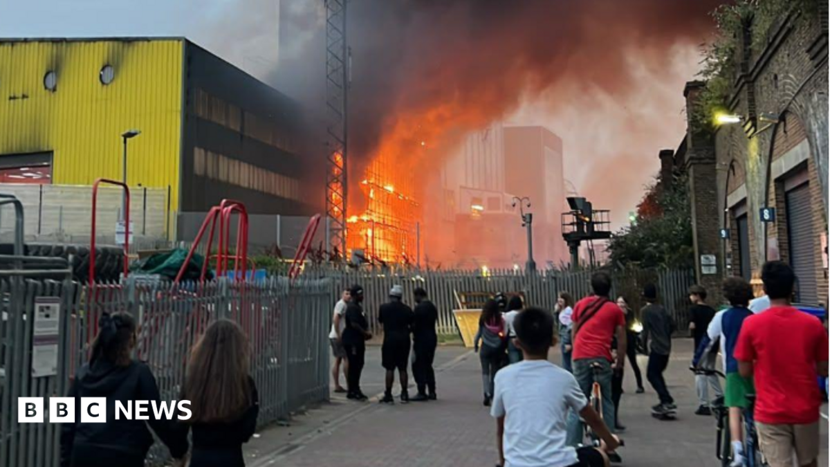 Firefighters tackle blaze at Bermondsey waste centre