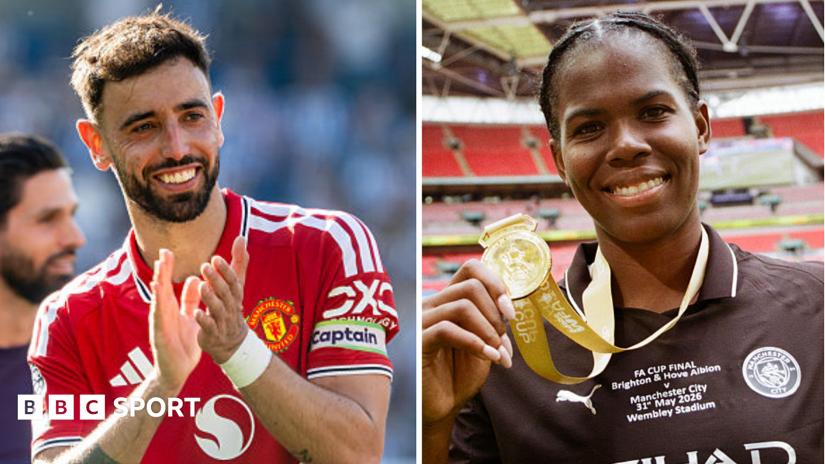 PFA Awards 2026: Bruno Fernandes and Khadija Shaw win player of the year awards