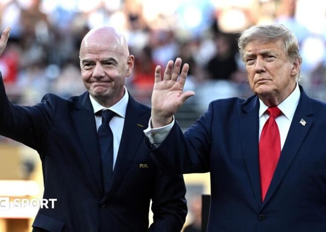 US President Donald Trump issues backing for under pressure Fifa chief Gianni Infantino