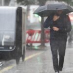 Yellow thunderstorm warnings issued for parts of UK by Met Office