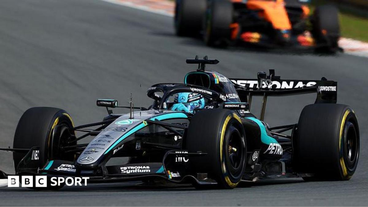 Dutch Grand Prix: George Russell leads from start to finish to win sprint race