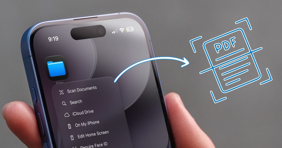 You don’t need a document scanning app. Your iPhone has you covered