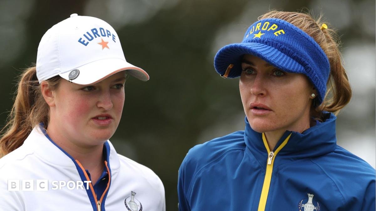 Solheim Cup 2026: Charley Hull & Lottie Woad toil as Europe take slender lead into singles