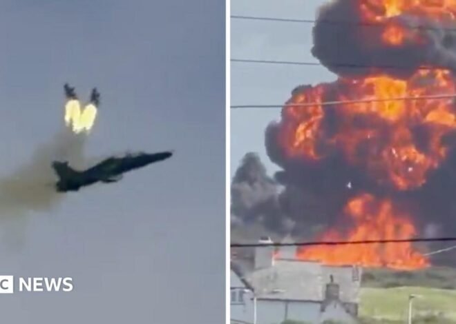 RAF Valley: What video footage tells us about training jet crash