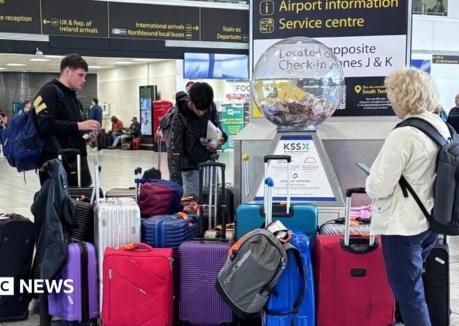 ‘It’s been a nightmare’: Passengers face airport chaos after UK air traffic issue