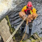 Dog rescued from cliff at Pecca Falls in Ingleton