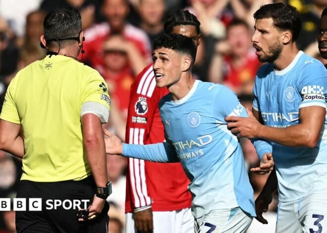 Phil Foden: Manchester City midfielder sent off in derby
