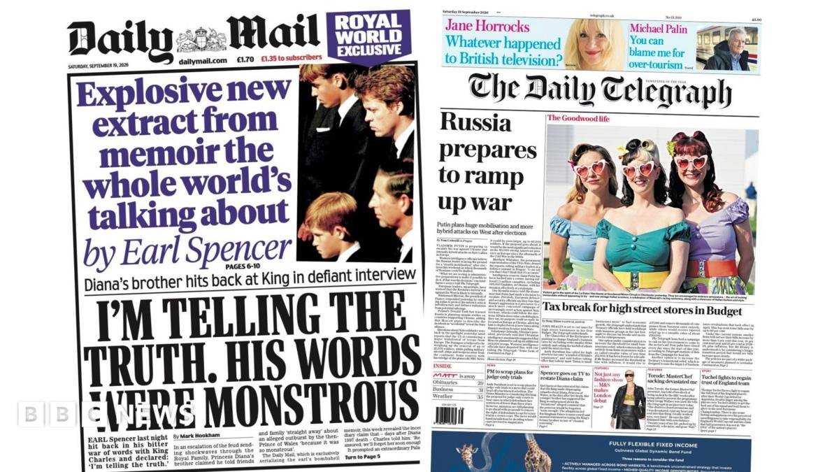 The Papers: 'Monstrous words' and 'Russia to ramp up war'