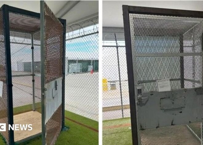 Immigrants held in small outdoor cages at ‘Alligator Alcatraz’ in Florida, investigators find