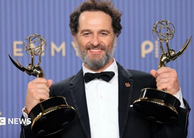 Emmy Awards: Welsh actor Matthew Rhys makes history with double win