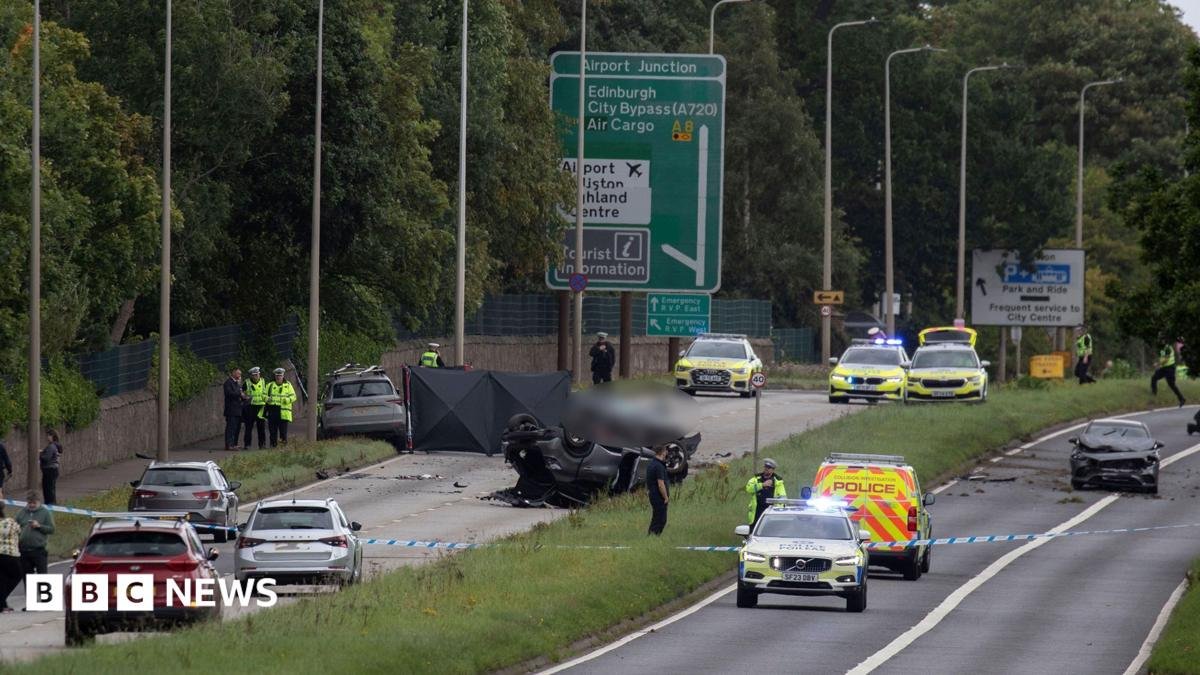 Police hunt after driver killed in hit-and-run near Edinburgh Airport