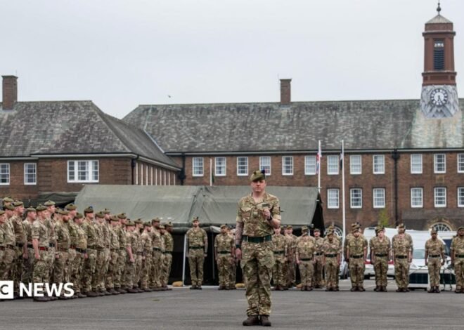 Catterick Garrison military barracks fire could burn through night