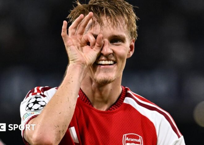 Napoli 0-1 Arsenal: Martin Odegaard looks back to his best for Gunners