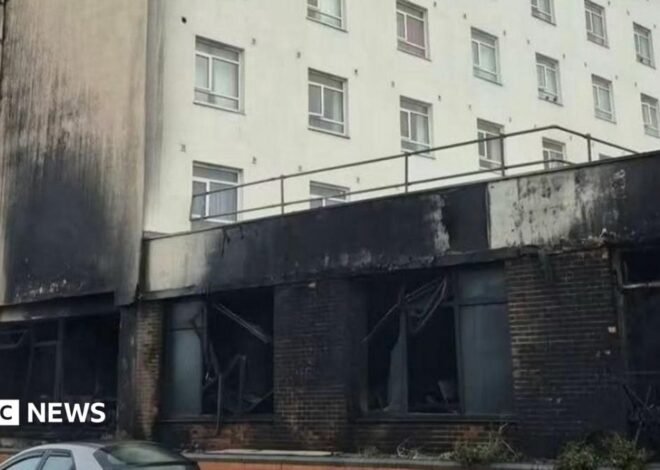 Folkestone council evacuates nearby residents after Grand Burstin hotel fire