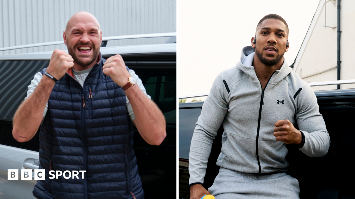 Fury vs Joshua: British heavyweights arrive in London for news conference