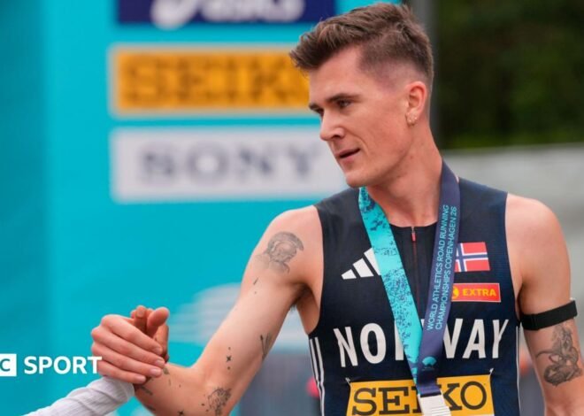 World Road Running: Ingebrigtsen pipped to 5km road title in Copenhagen