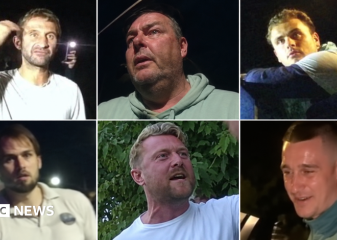 Police appeal for information on six men over anti-migrant protest