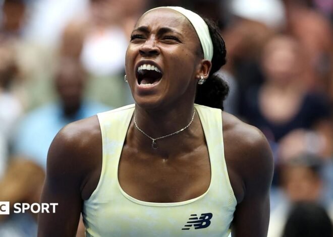 US Open 2026 results: Coco Gauff saves match points to beat Mirra Andreeva and set up Elena Rybakina semi-final