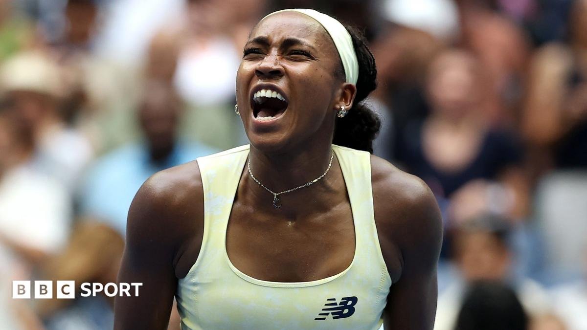 US Open 2026 results: Coco Gauff saves match points to beat Mirra Andreeva and set up Elena Rybakina semi-final