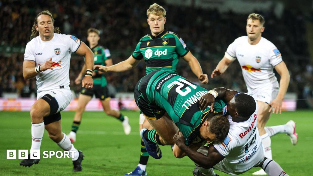 The Prem: Northampton 59-26 Newcastle: Saints score nine-tries to beat Red Bulls