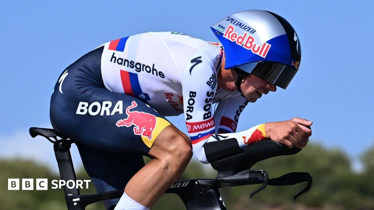 Vuelta a Espana: Primoz Roglic closes gap on leader Enrico Mas with in the stage 18 time trial