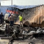 Photos show charred wreckage from deadly crash of news helicopter in LA