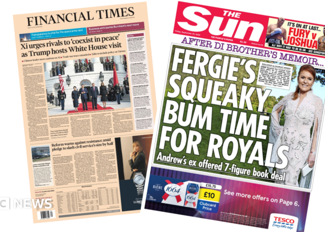 The Papers: 'Xi urges rivals to coexist in peace' and 'It's on at last'