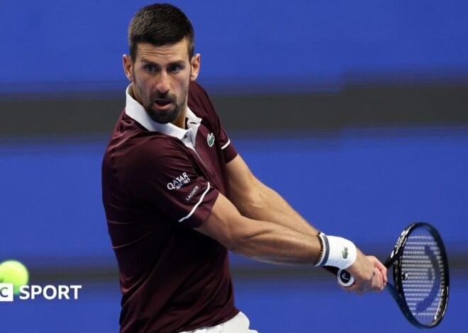 China Open: Novak Djokovic wins first match since Wimbledon