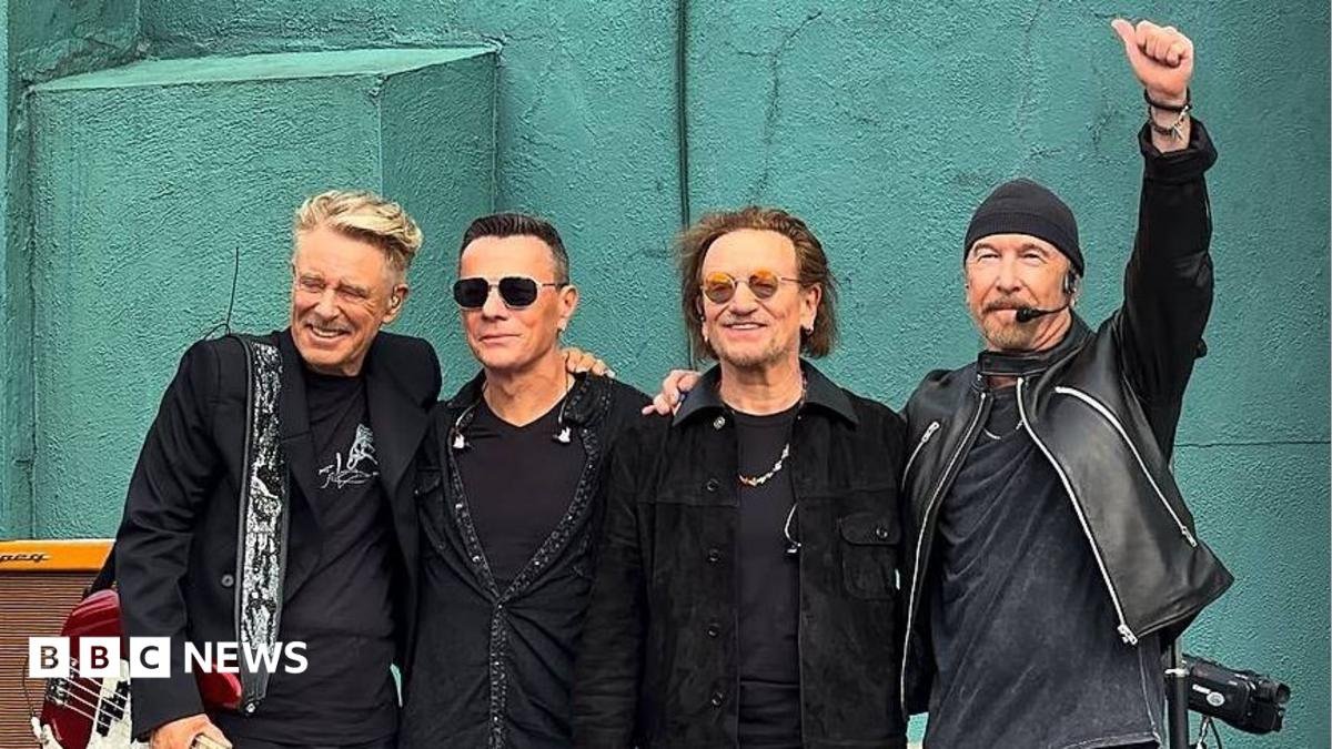 U2 celebrate 50th anniversary at the school where they formed