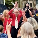Keep dancing: 100-year-old leads Worcester charity flash mob