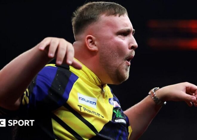 World Series of Darts Finals 2026: Luke Littler survives scare to progress