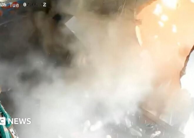 Watch: Moment sneaker shop in Indonesia is torn apart by explosion