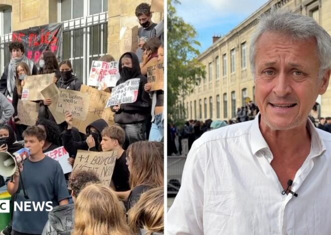 Watch: Why are students staging protests at schools in France?