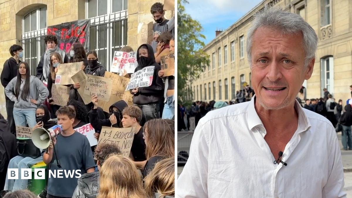 Watch: Why are students staging protests at schools in France?