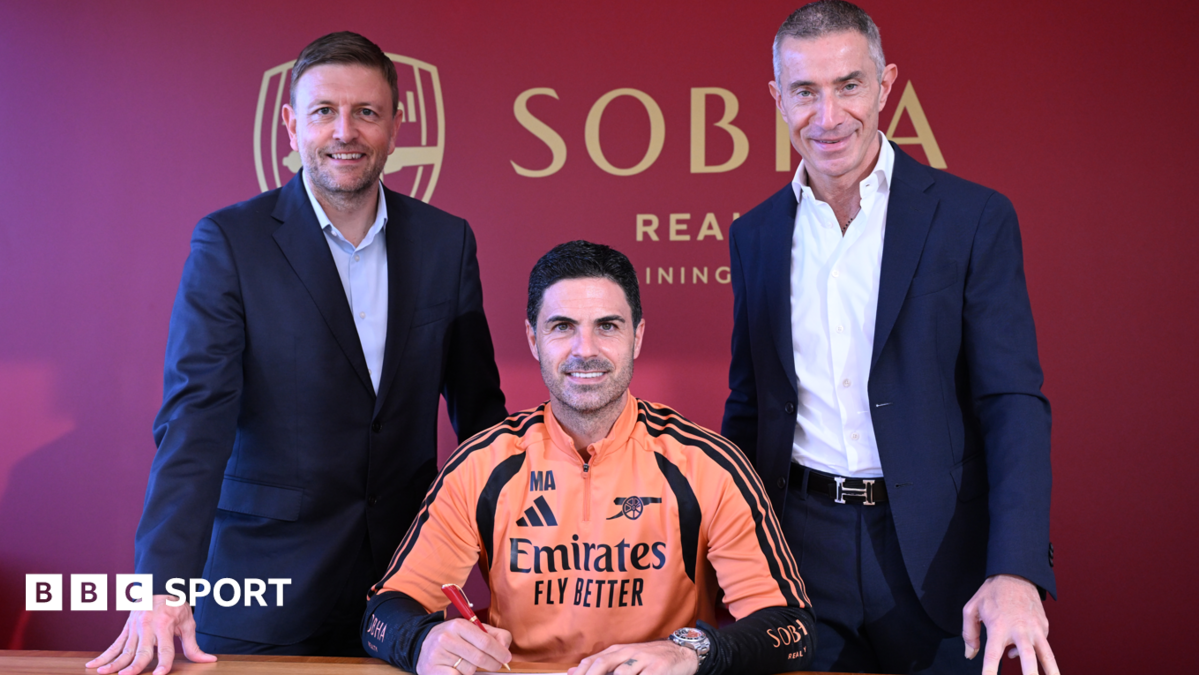 Mikel Arteta: Arsenal boss signs new contract until 2030
